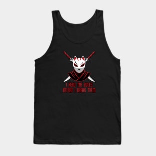 Ninja Cat-I read the rules before i break them Tank Top